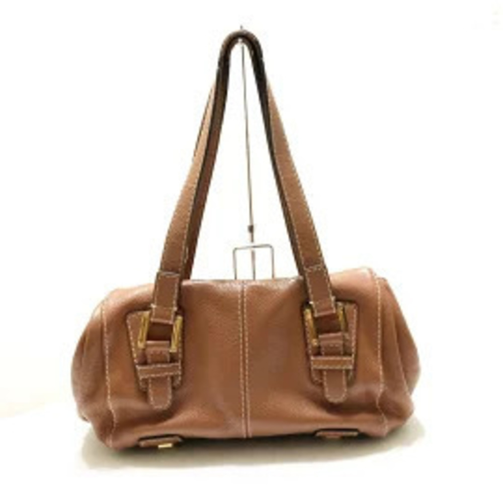 Loewe Leather Road Brown Shoulder Bag Brown